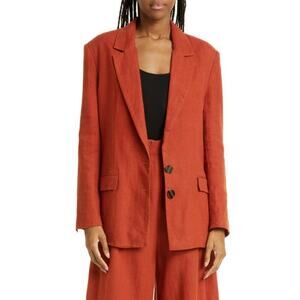 NWT Farm Rio Linen Blazer Size M